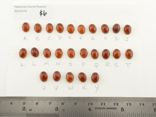 Hessonite Garnet Rosecut