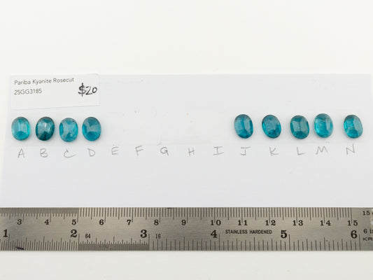 Paraiba Kyanite Rosecut