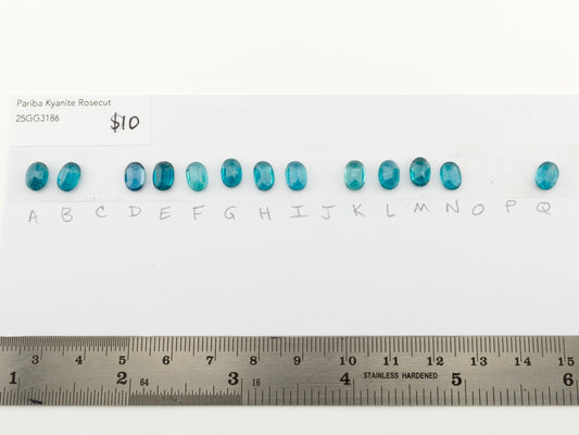 Paraiba Kyanite Rosecut