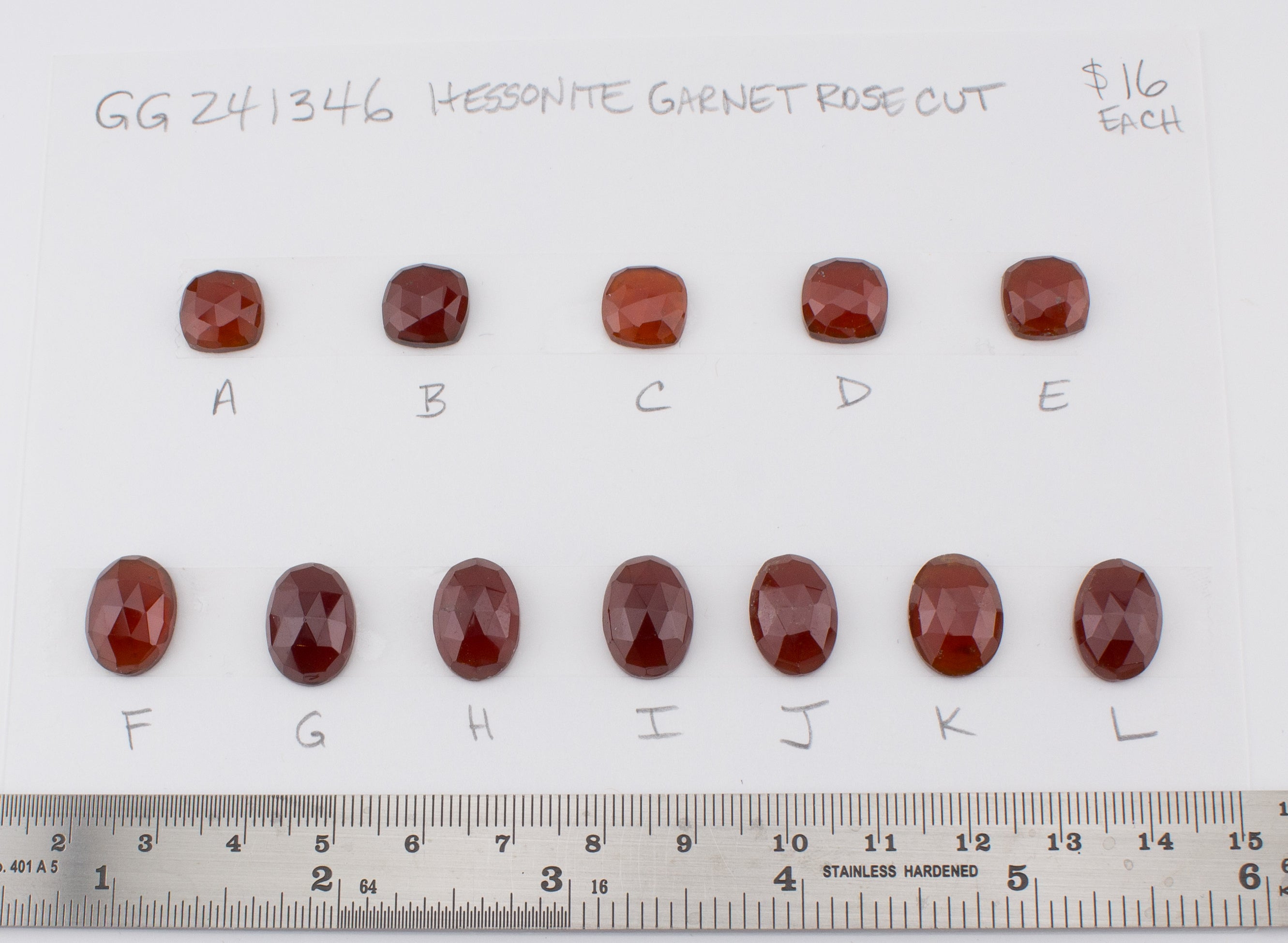 Hessonite Garnet Rose Cut – The Makery
