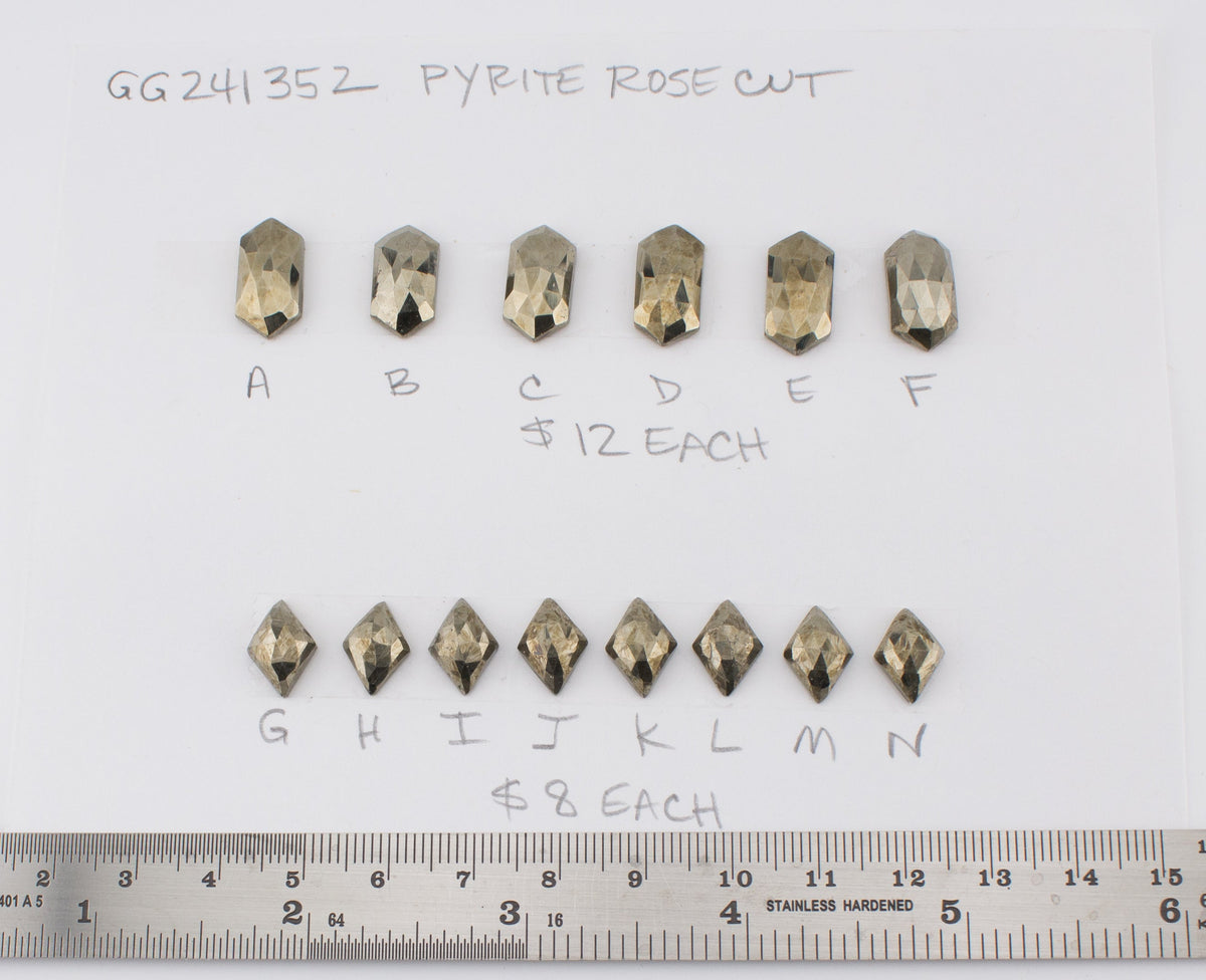 Pyrite Rose Cut – The Makery