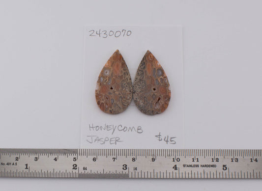 Honeycomb Jasper Pair