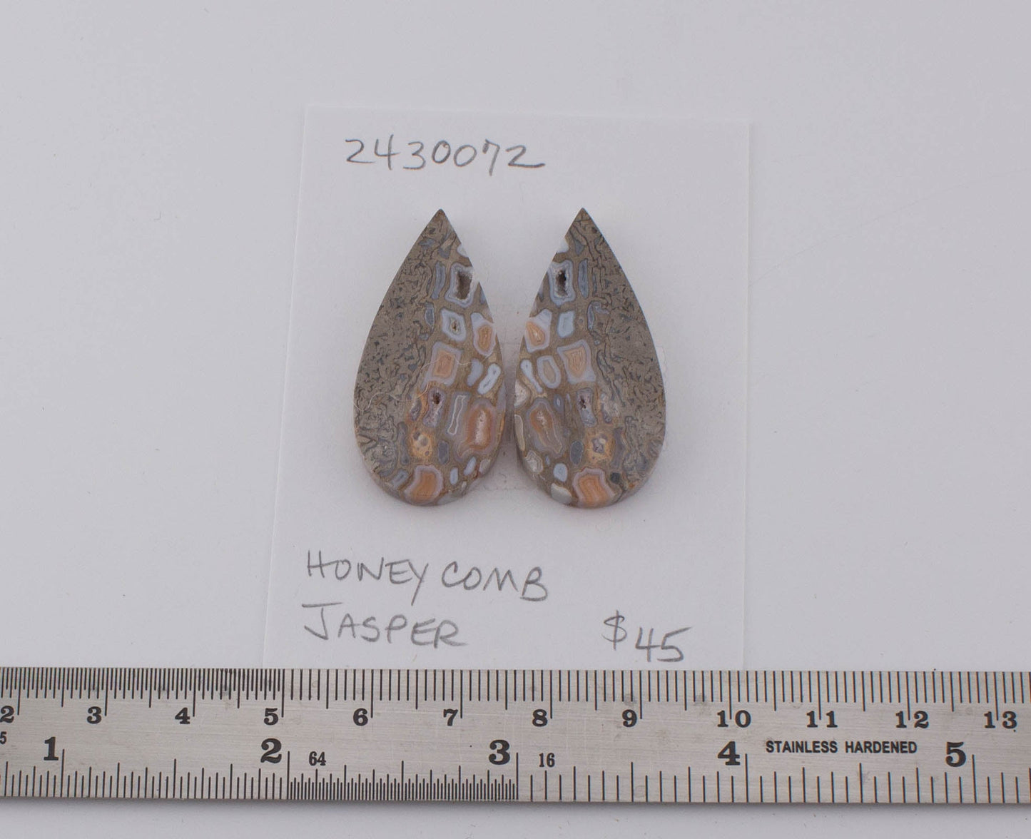 Honeycomb Jasper Pair