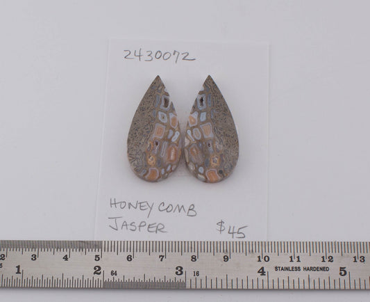 Honeycomb Jasper Pair