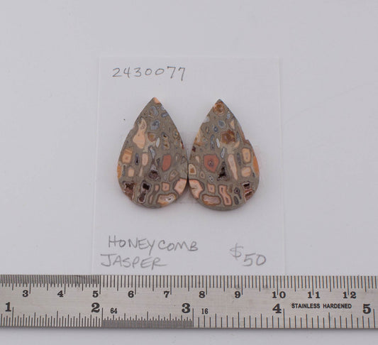 Honeycomb Jasper Pair
