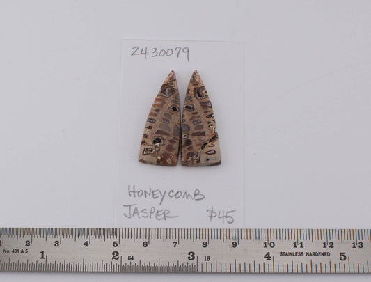 Honeycomb Jasper Pair