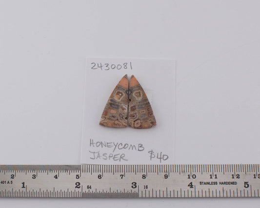 Honeycomb Jasper Pair