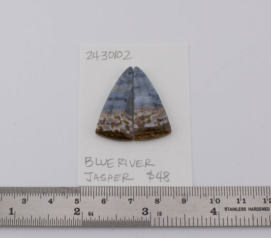 Blue River Jasper Pair