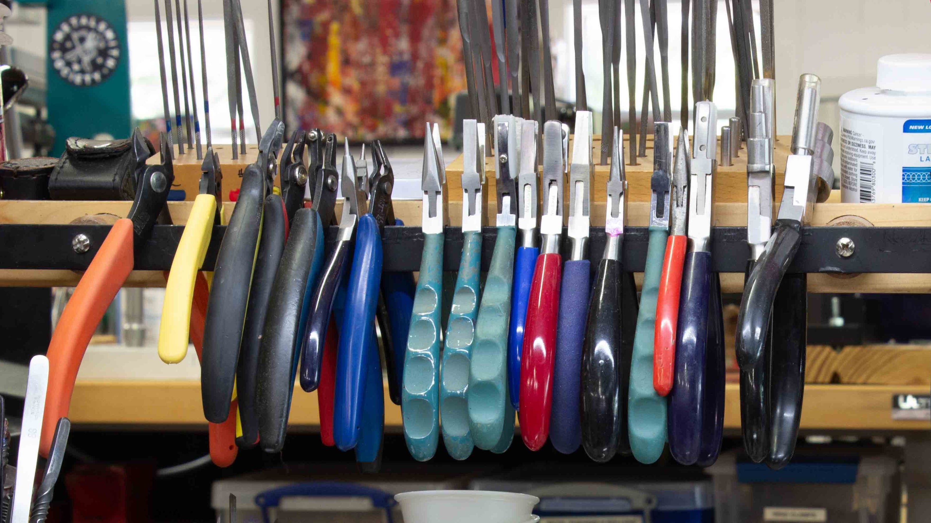 various cutting tools and pliers