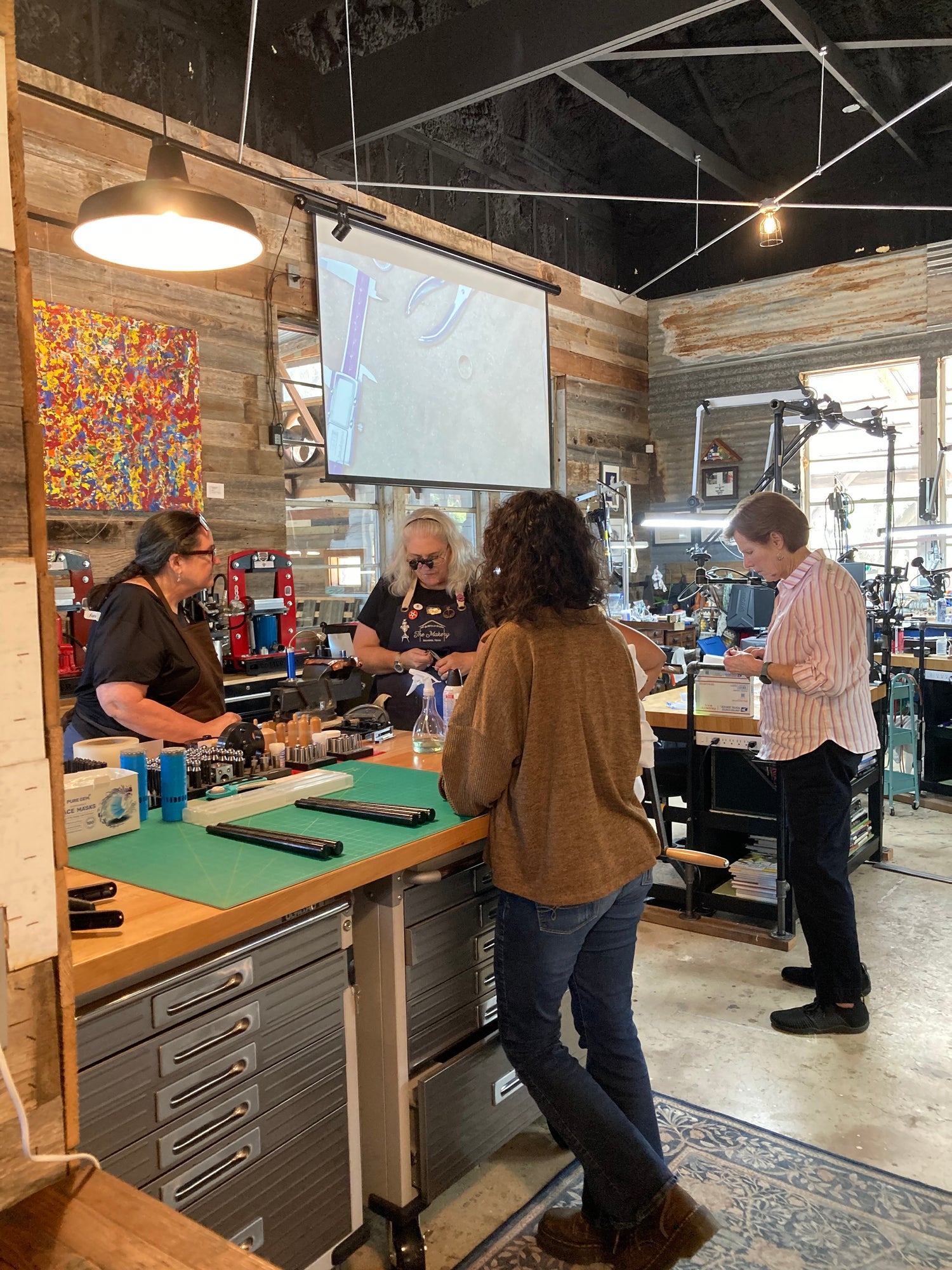 Francesca demonstration with students