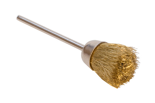 1/2" Cup Brush-Brass, Straight, 3/32" mandrel