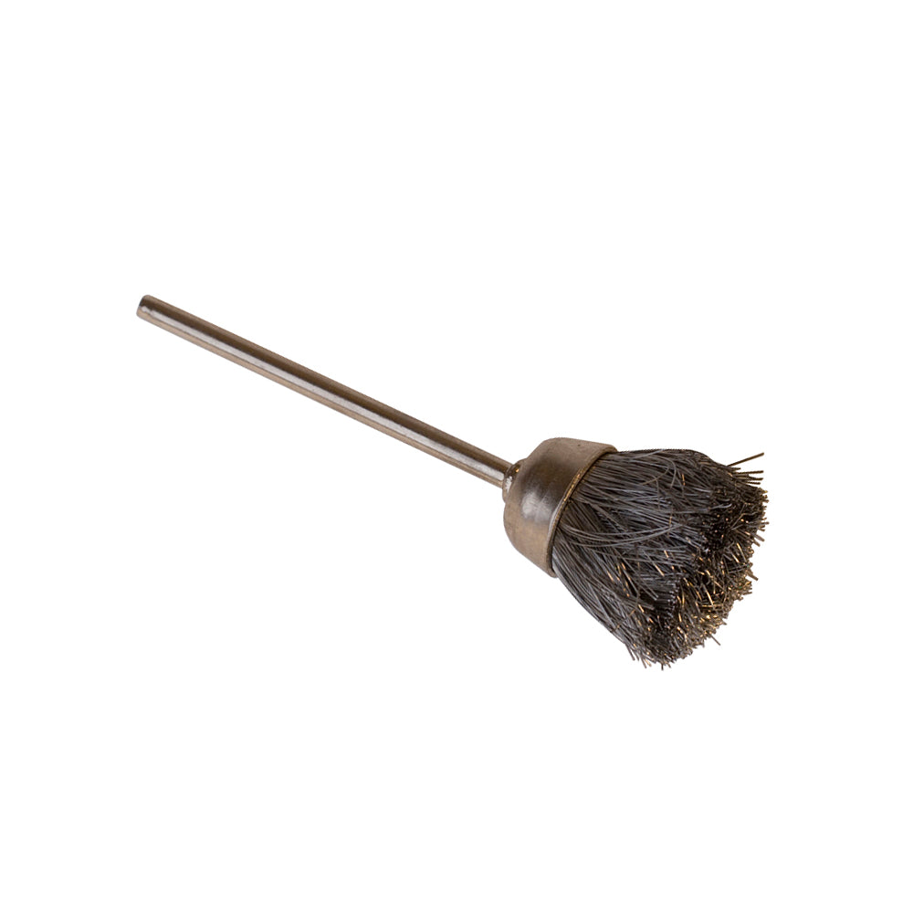 1/2" Cup Brush-Steel, Straight, 3/32" mandrel
