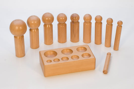 Large Wood Dapping Set with 10 Punches